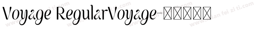 Voyage RegularVoyage字体转换